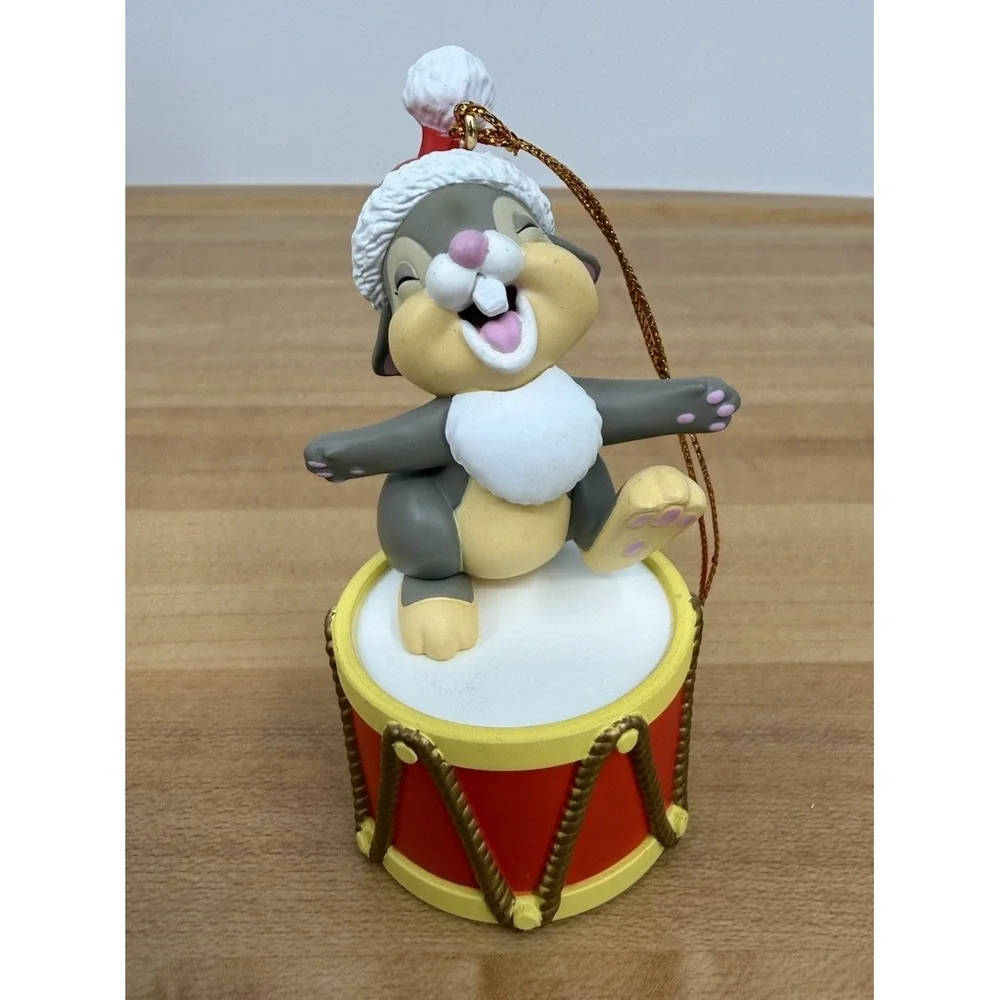 (2) Disney's Christmas‎ Magic Ornaments Made by Grolier Bambi And Thumper
